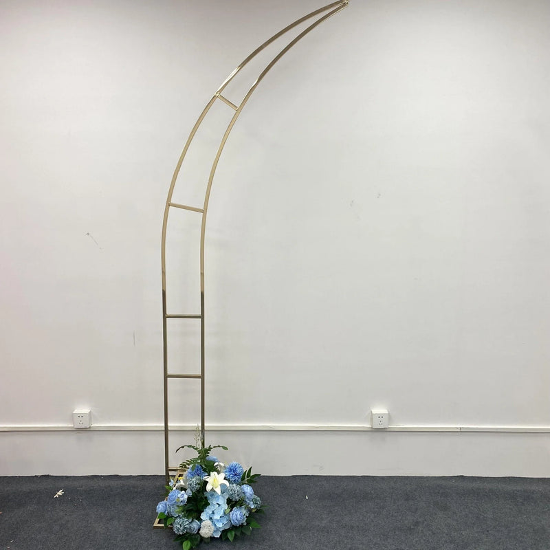 Shiny 2-Piece Wedding Arch Backdrop Stand