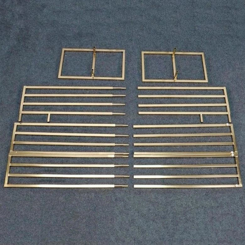 Shiny Gold Wedding Arch Square Backdrop