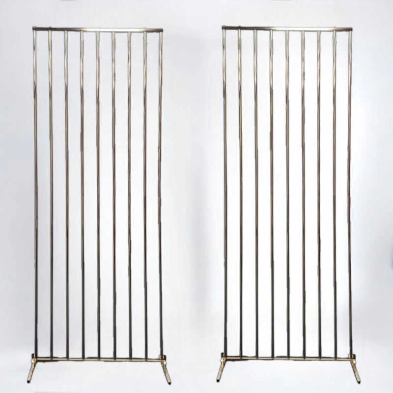 Shiny Gold Wedding Backdrop Stand 2.6 x 6.5 FT