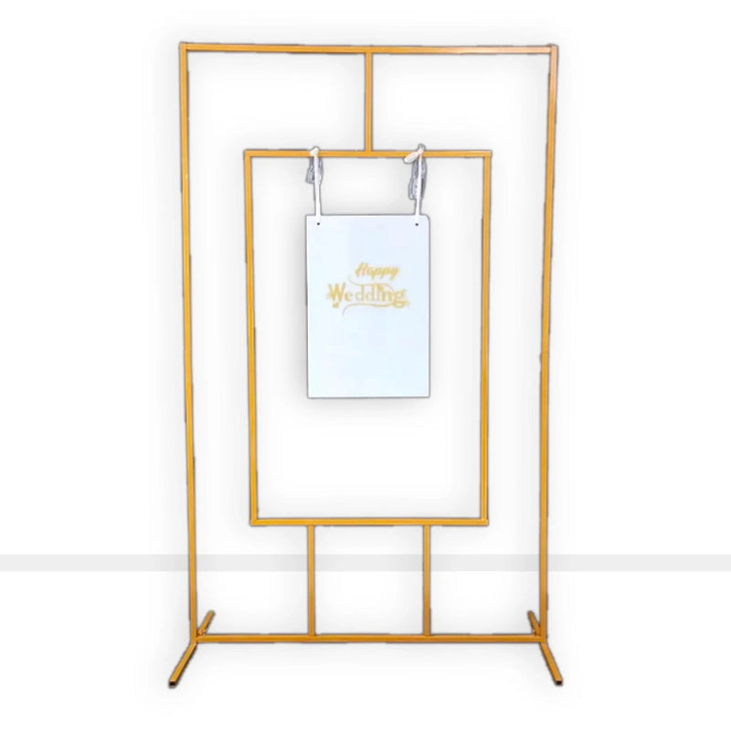 Square Wedding Welcome Sign 6.5ft Backdrop