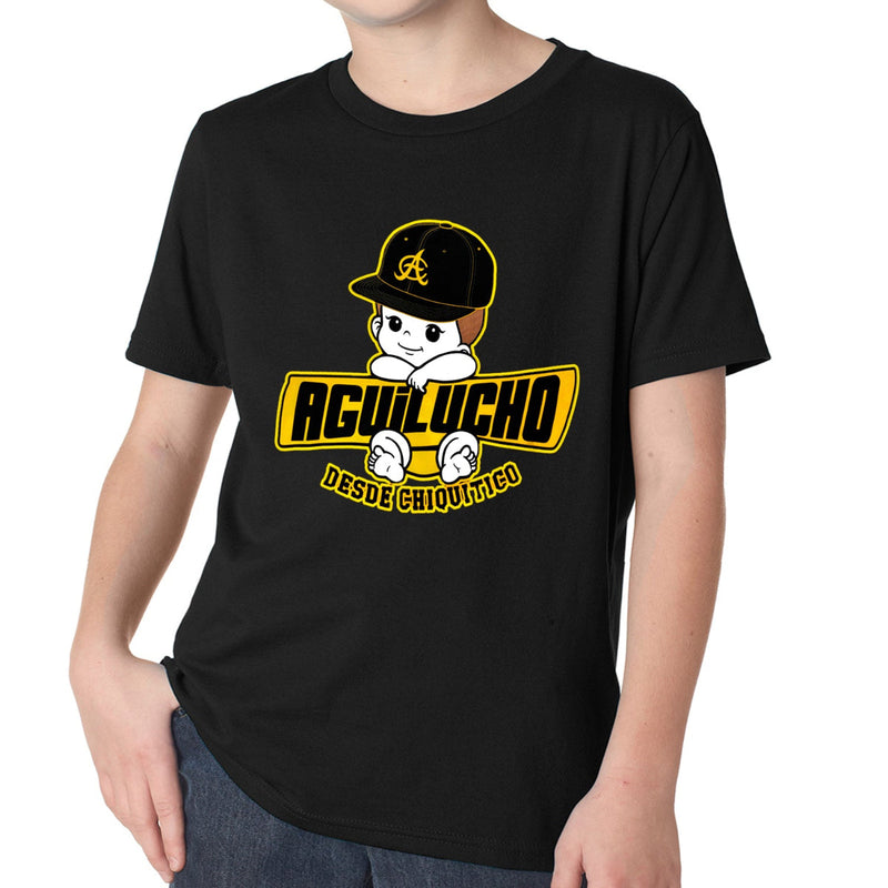 Youth Aguilucho desde chiquitico Black T-Shirt