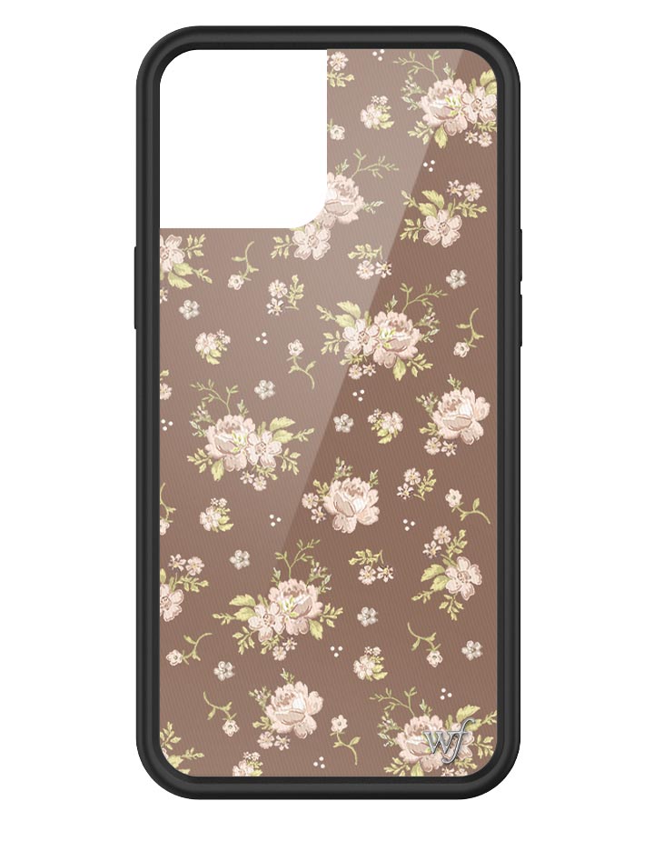 Brown Floral iPhone Case