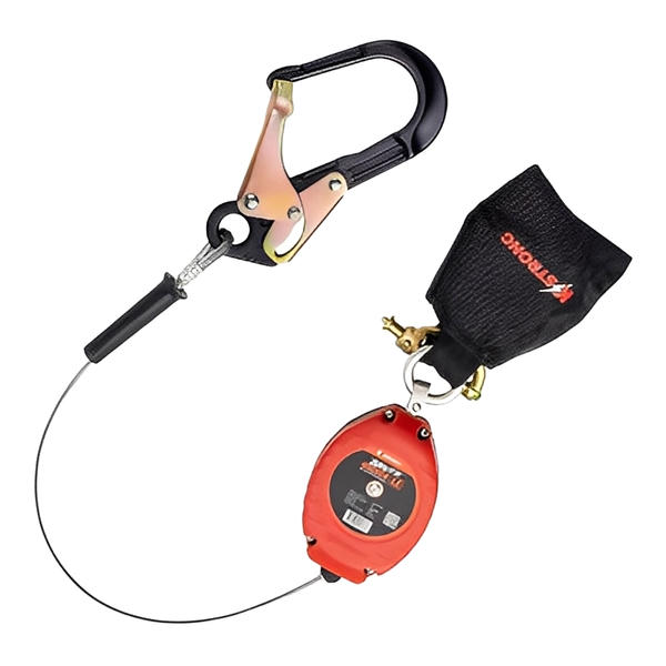 Brute Backer Self Retracting Lifeline - Leading Edge (Aluminum Rebar Hook) - 8.5ft