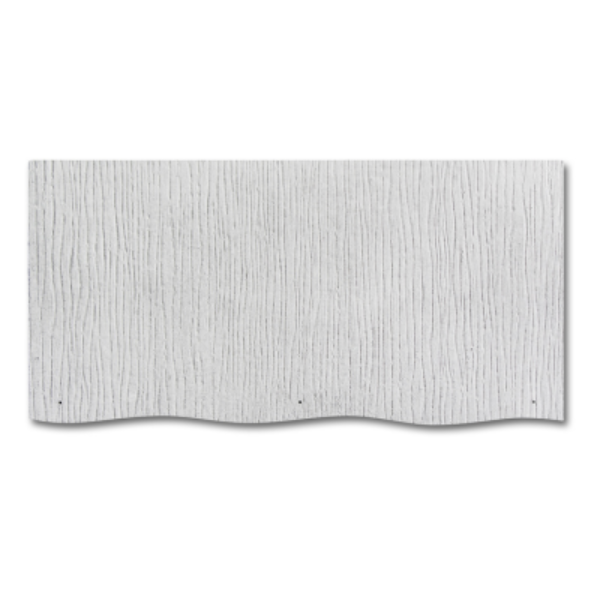 WeatherSide Fiber-Cement Siding - Purity Wavy Shingle w/ Textured Surface - 12 in x 24 in  (18 Shingles - Approx 33 Sq Ft)
