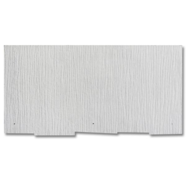 WeatherSide Fiber-Cement Siding - Purity Thatched Shingle w/ Textured Surface - 12 in x 24 in (19 Shingles - Approx 33 Sq Ft)