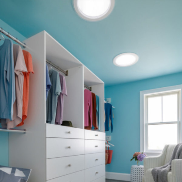 14 in. Curb Mount Rigid Sun Tunnel Skylight with Hurricane-Resistant Glass