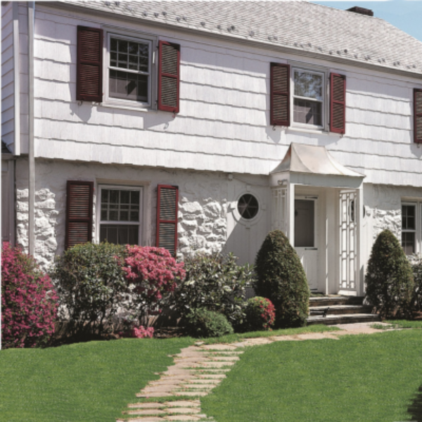 WeatherSide Fiber-Cement Siding - Emphasis Thatched Shingle w/ Woodgrain Surface - 14 - ⅝ in x 25 in (11 Shingles - Approx 25 Sq Ft)