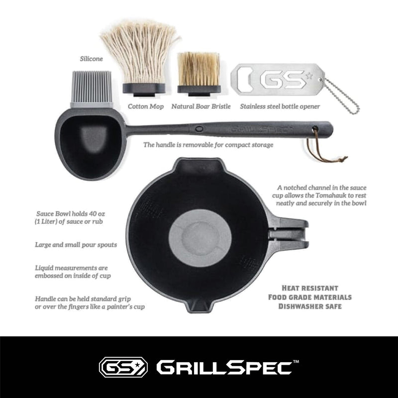 BBQ Basting Bowl & Brush Set, 40oz (5 cup) Capacity