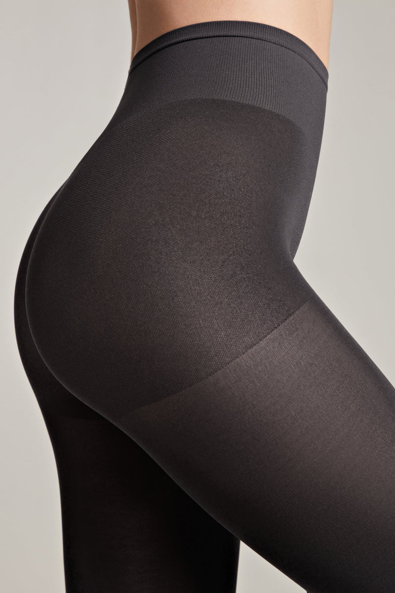 Tights Conte Velour Top 100 Den - Matte Adjustable Waistline