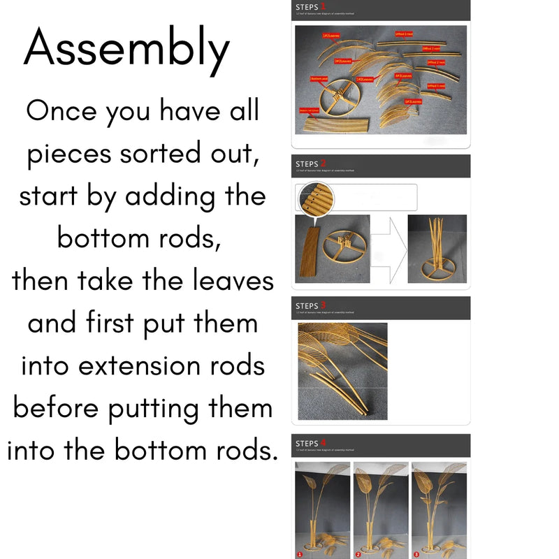 Metal Palm Tree Stand - Decorative Palmetto Backdrop Props