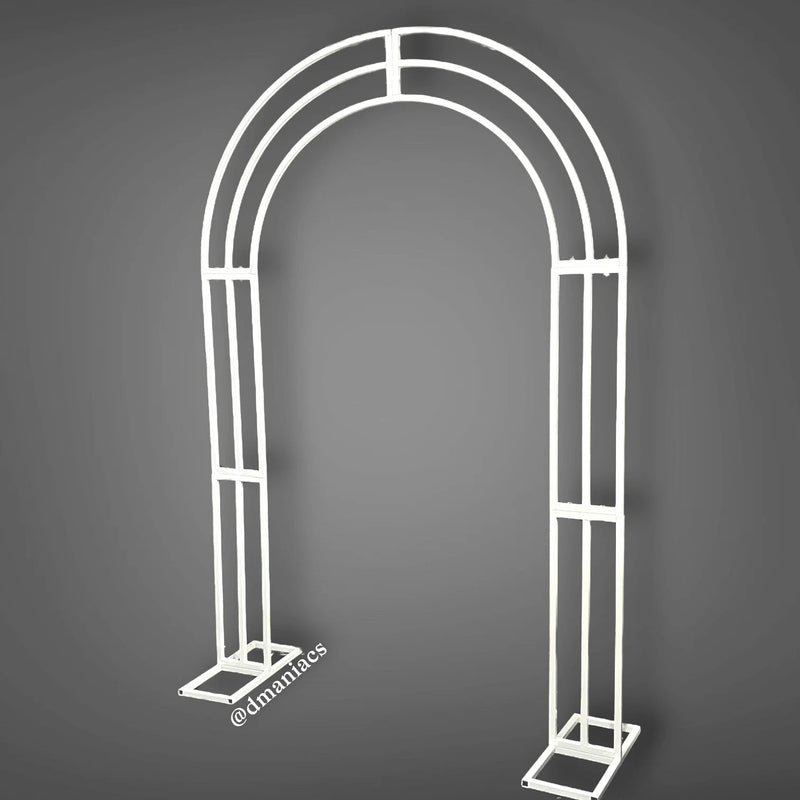 White Metal Wedding Arch Backdrop Decor Stand