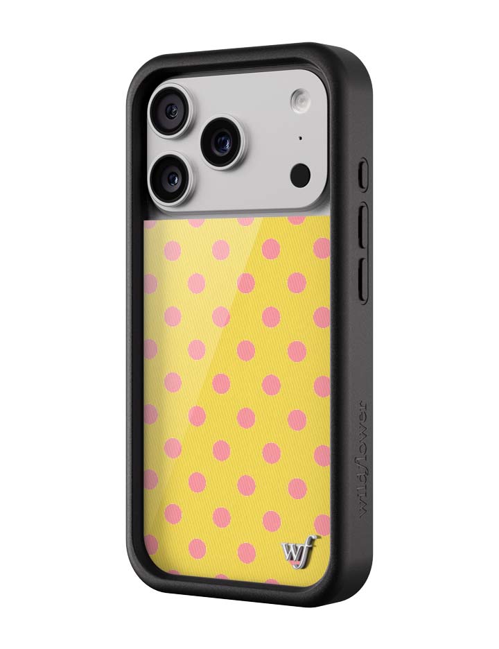 Polka Dot | Yellow and Pink iPhone Case