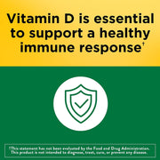 Vitamin D3 1000 IU (25 Mcg), Dietary Supplement for Bone, Teeth, Muscle and Immune Health Support, 180 Softgels, 180 Day Supply