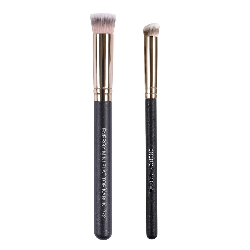 Foundation Brushes Set Professional under Eye Concealer Brushes Perfect for Blending Liquid Cream or Flawless Powder Cosmetics Buffing Stippling Concealer Premium Synthetic Bristles