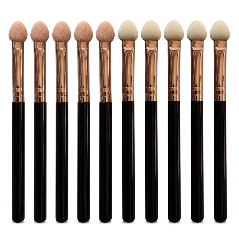 Makeup Brushes Set for Women Professional, 10Pcs Sponge Eyeshadow Brush Sets Applicator Double Sided Reusable