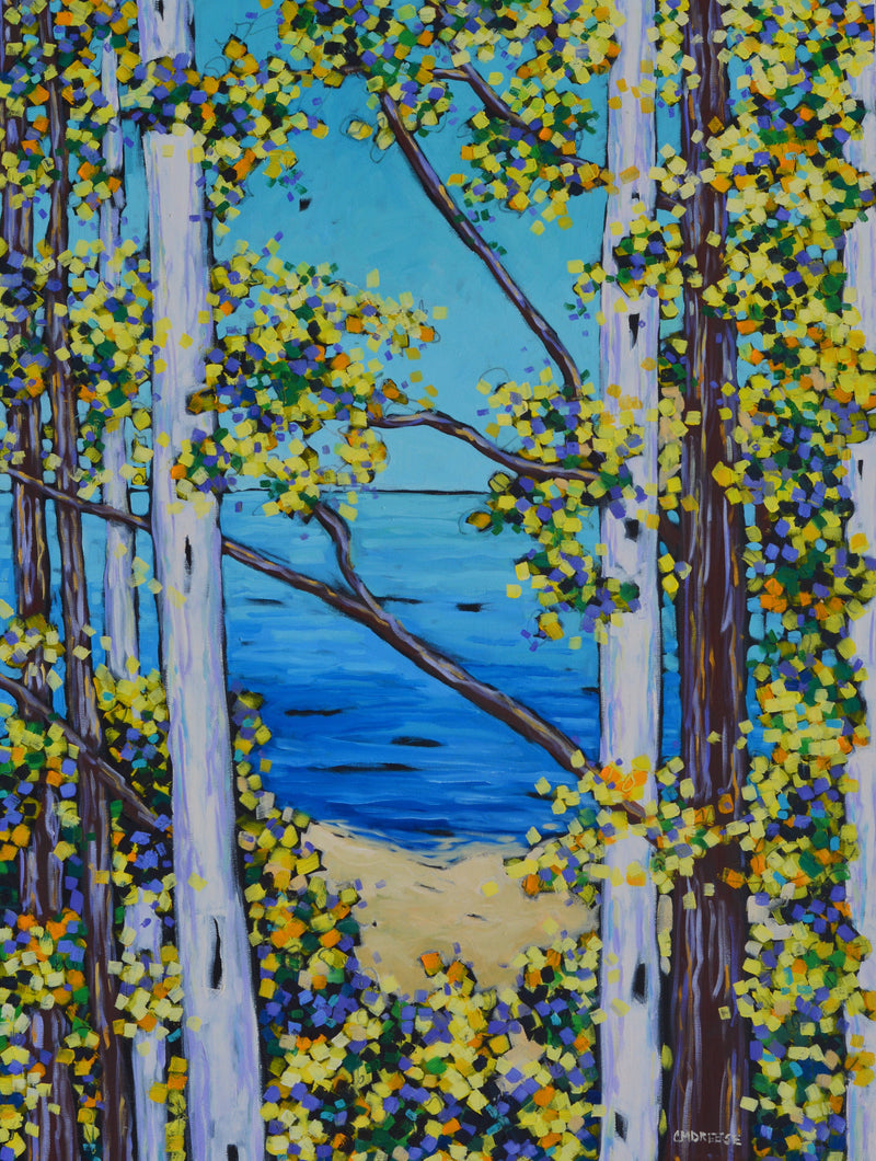"Overlooking the Bluff" Giclee Print on Paper or Canvas. Michigan Artist Christi Dreese
