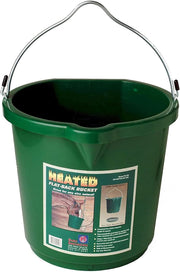 Inc. Heated Water Bucket with Flat Back & Built-In Thermostat, 5 Gallon, Green