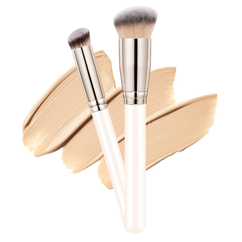 Makeup Brushes  Pro Foundation Brush and Flawless Concealer Brush Perfect for Any Look Premium Luxe Hair Contour Brush Perfect for Blending Liquid,Buffing,Cream,Sculpting,Mineral Makeup
