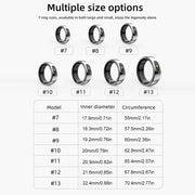 Smart Ring R08 Health and Sleep Monitor 5ATM Waterproof Sports Fitness Tracker with Charging Case for Xiaomi Samsung Phone