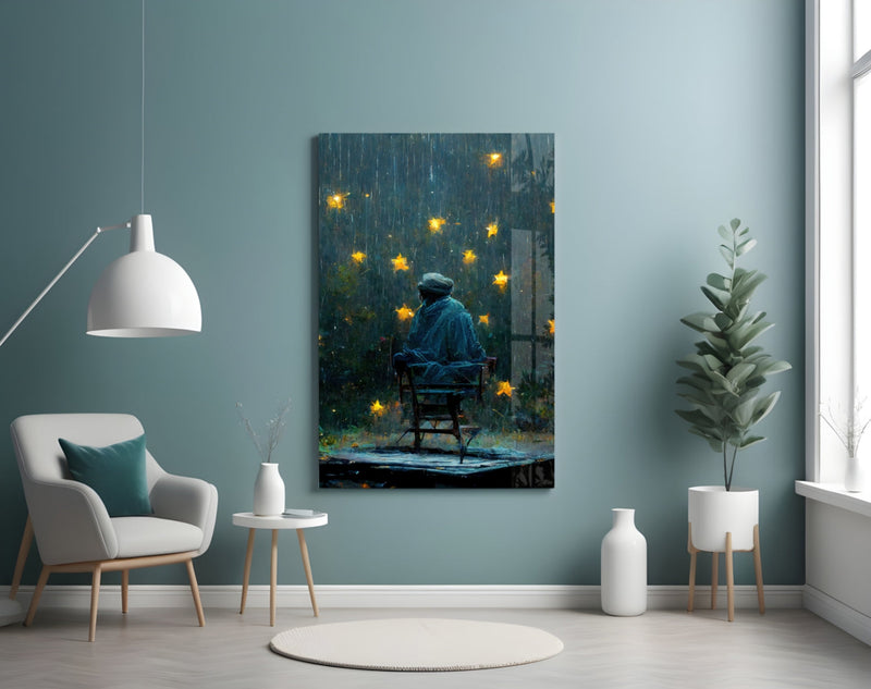 Star Rain Glass Art  || Designer Collection