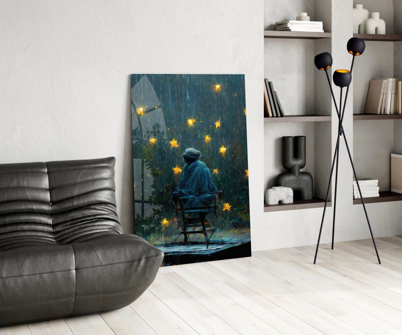 Star Rain Glass Art  || Designer Collection