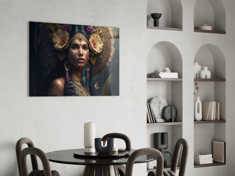 Flower Master Glass Wall Art  || Designer Collection