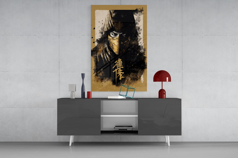 Master Fighter Glass Wall Art  || Designer Collection