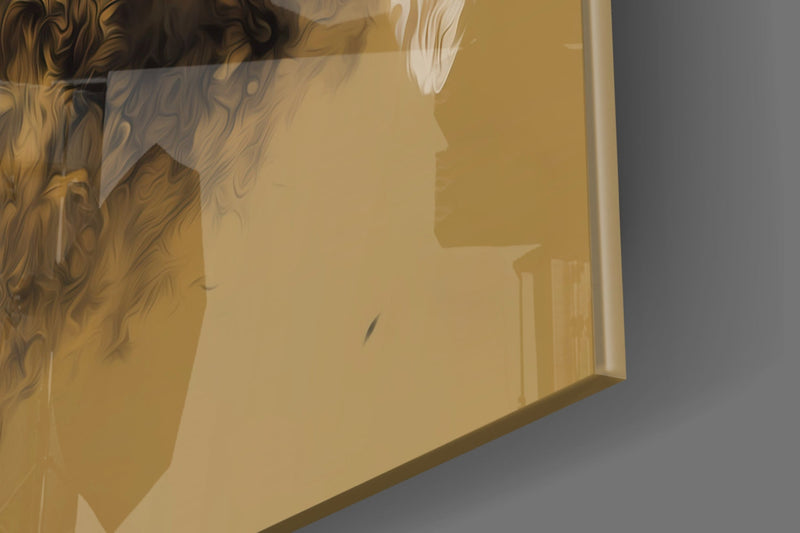 Master Fighter Glass Wall Art  || Designer Collection