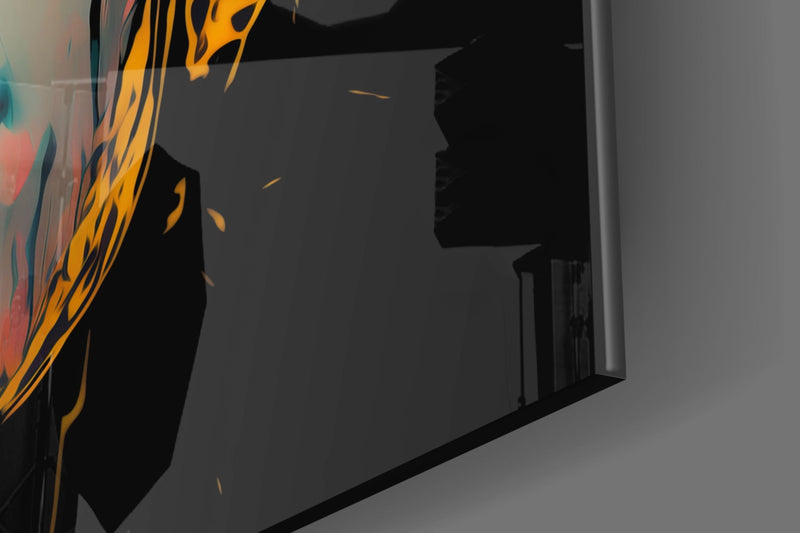 Rebel Beauty Glass Wall Art  || Designer Collection