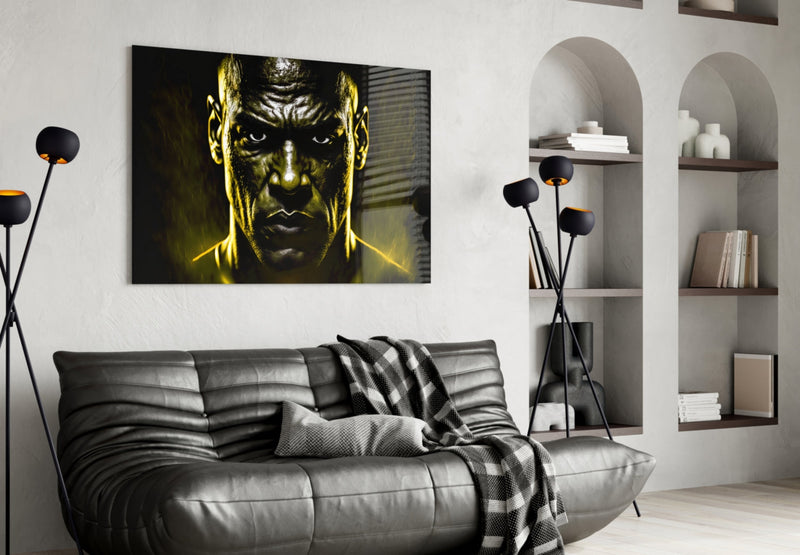 Iconic Michael Jordan Glass Wall Art  || Designer Collection