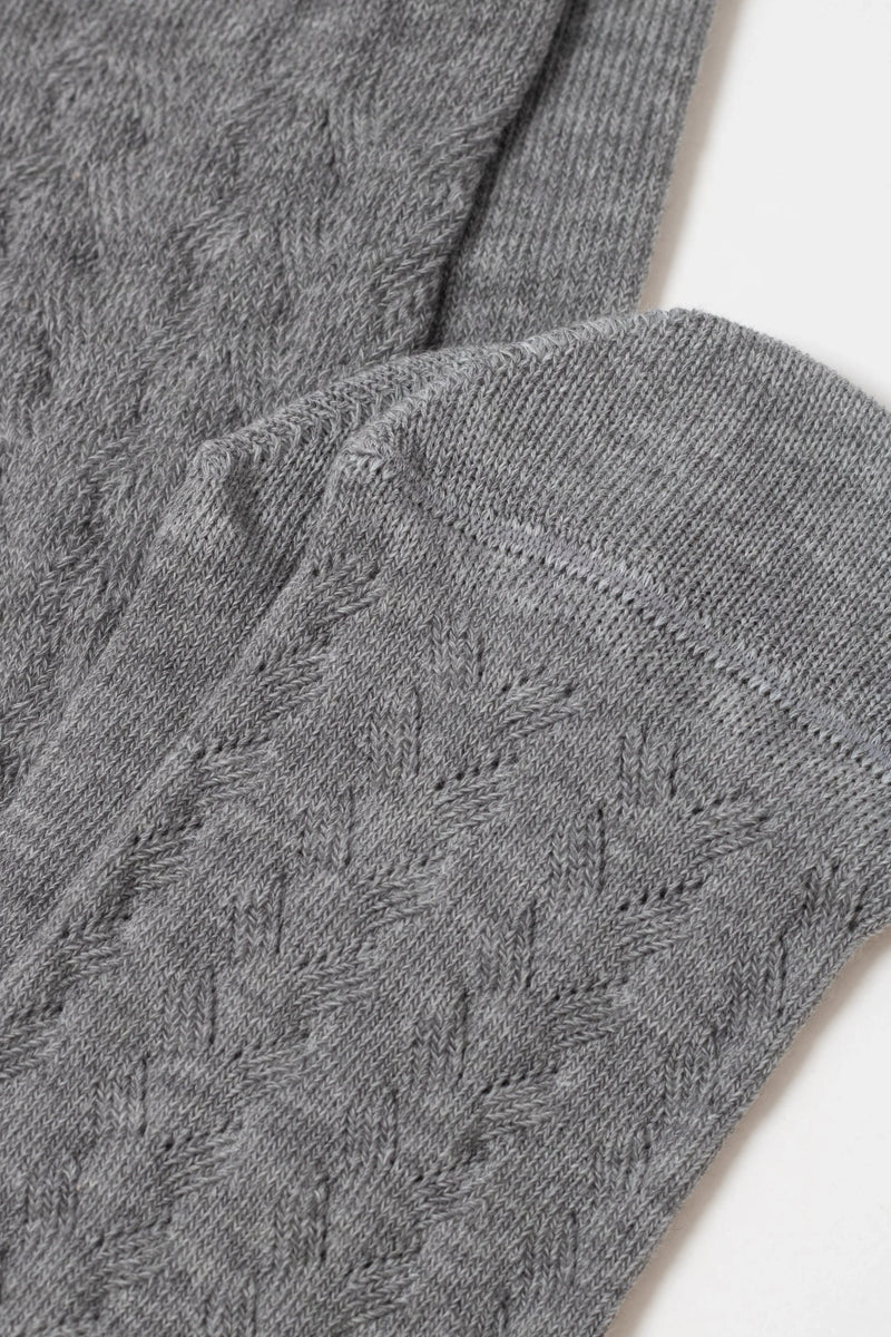 Cotton Knee Highs Conte Classic 010 - Cotton Blend and Knitted Pattern