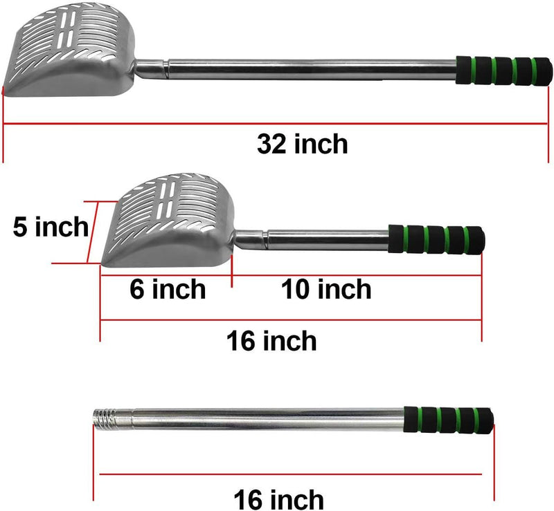 Cat Litter Scooper Metal Cat Litter Scoop Long Handle