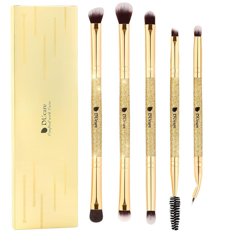 Makeup Brushes Duo End Foundation Powder Buffer and Contour Brush Synthetic Cosmetic Tools 2Pcs
