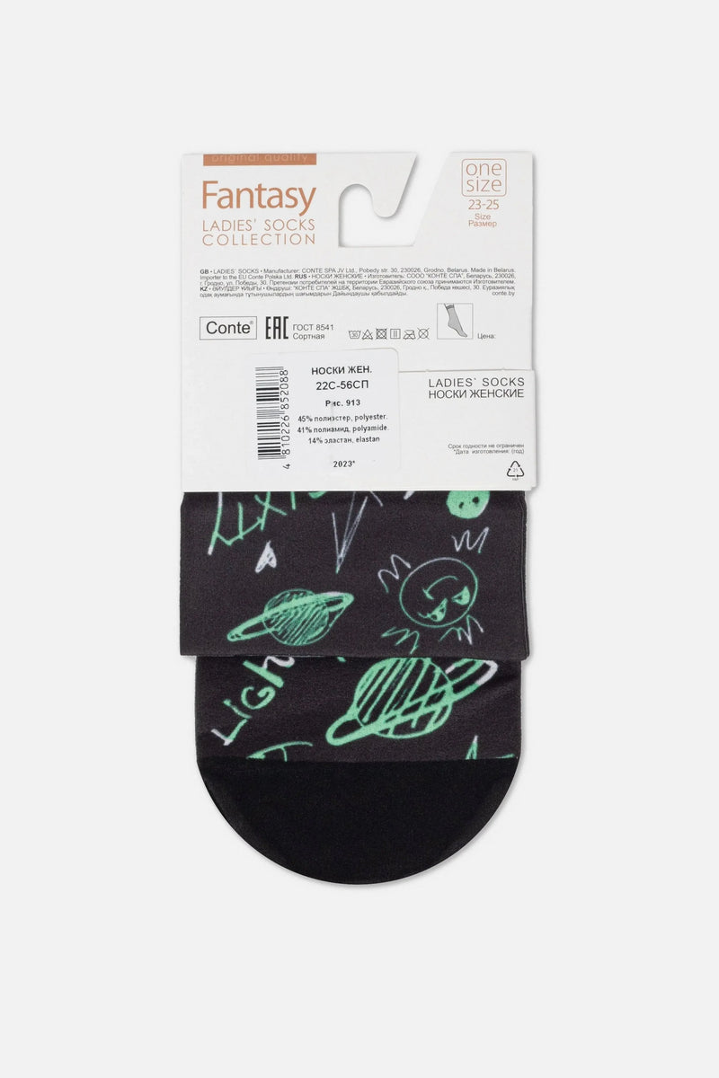 Dense Socks Conte Fantasy 913 - Moon Pattern
