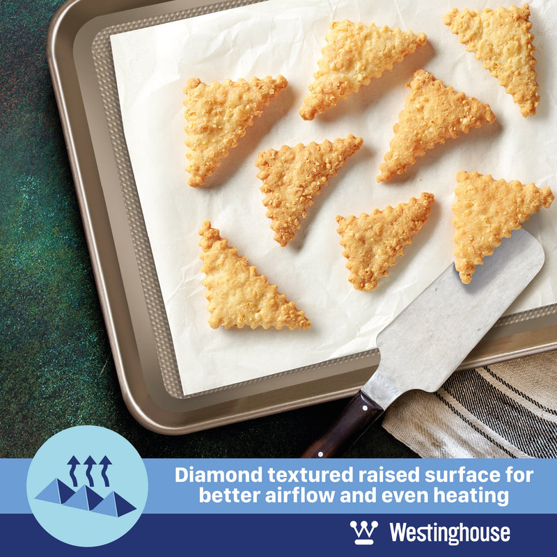 Baking Pan Set, Carbon Steel, 3-pc (Loaf Pan, Round Pan + Cookie Tray)