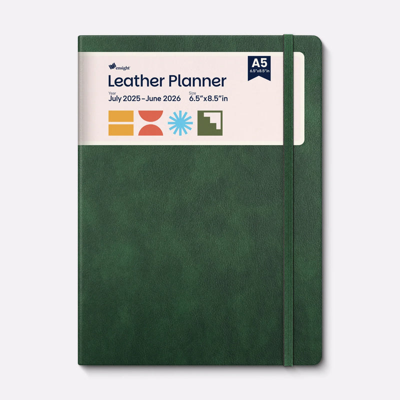 Leather Planner Jun 2025 - Jul 2026