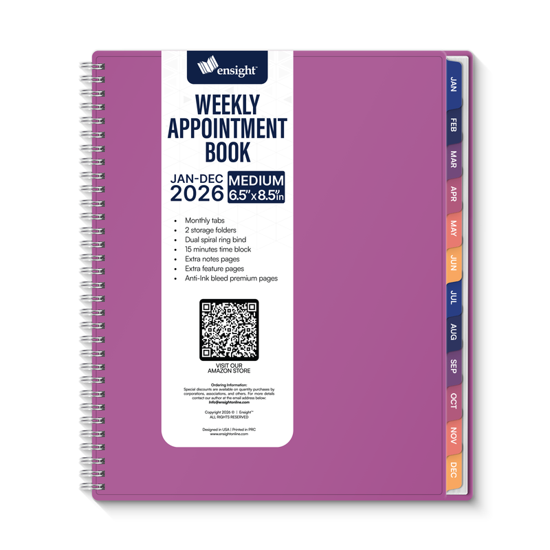 2026 Jan-Dec Appointment Book & Planner
