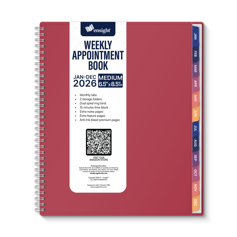 2026 Jan-Dec Appointment Book & Planner