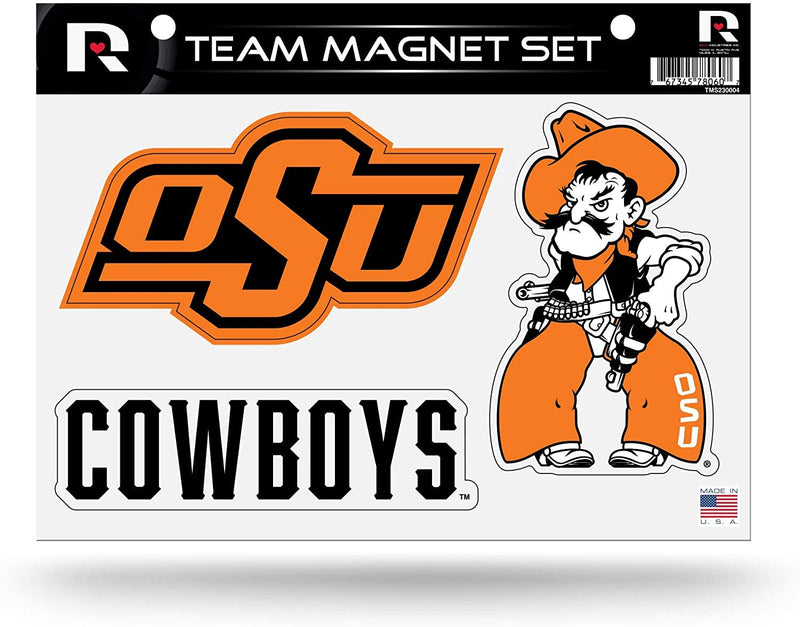 Okalahoma State University Cowboys Multi Magnet Sheet Shape Cut 8x11 Inch