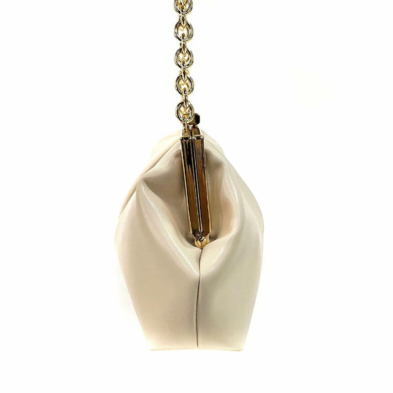 JRNDNIUO PU Leather Beige Clutch Purse Evening Bag for Women