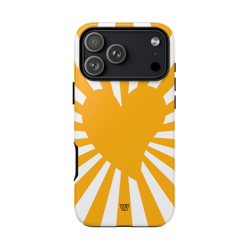 HEART SUN RAYS | Tough Phone Case
