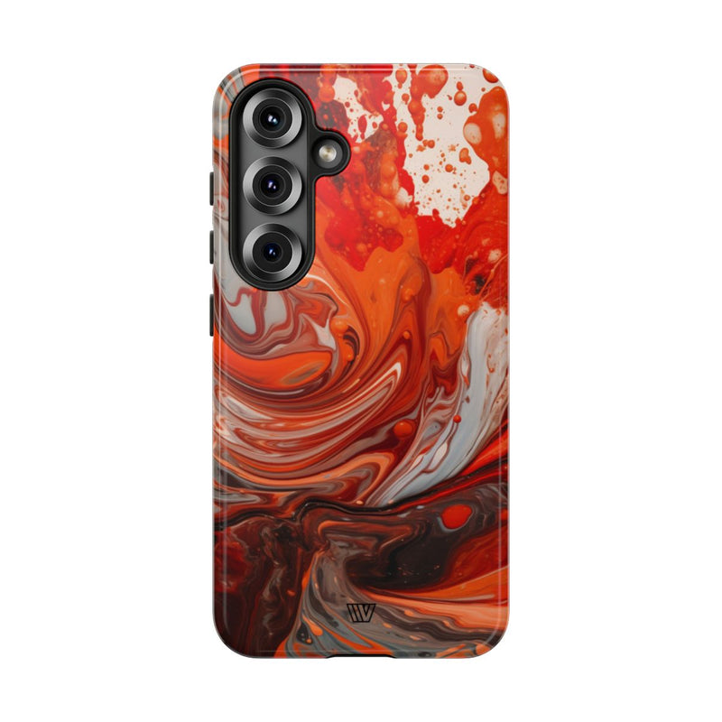 WHITE FIRE PAINT SWIRL | Tough Phone Case