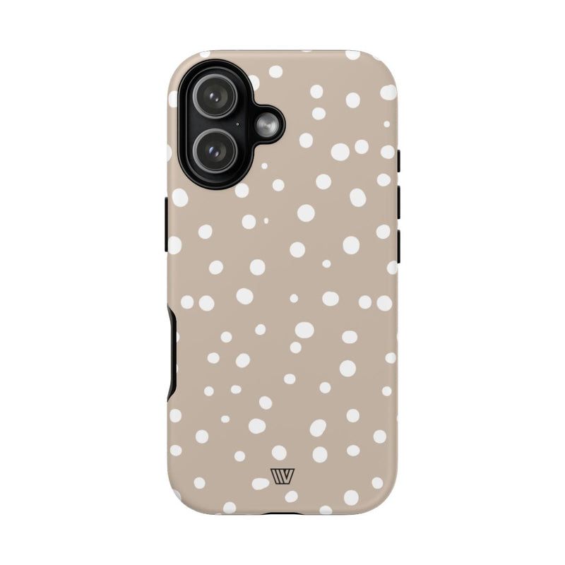 BEIGE DOTS | Tough Phone Case