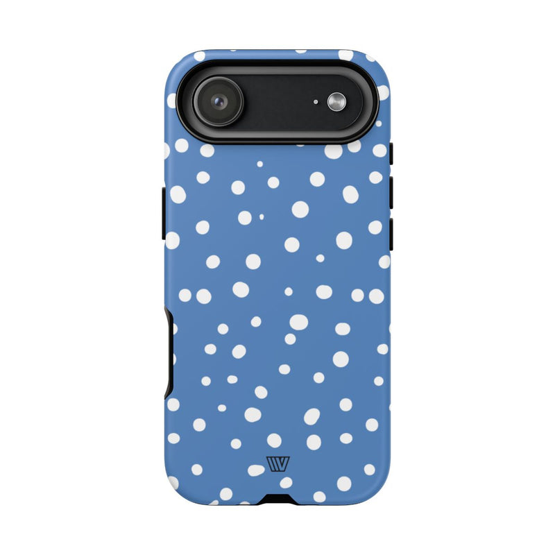 DUSTY BLUE DOTS | Tough Phone Case