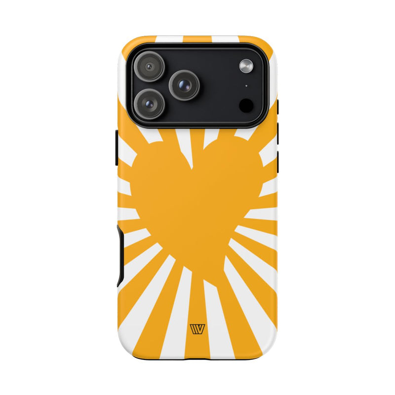 HEART SUN RAYS | Tough Phone Case