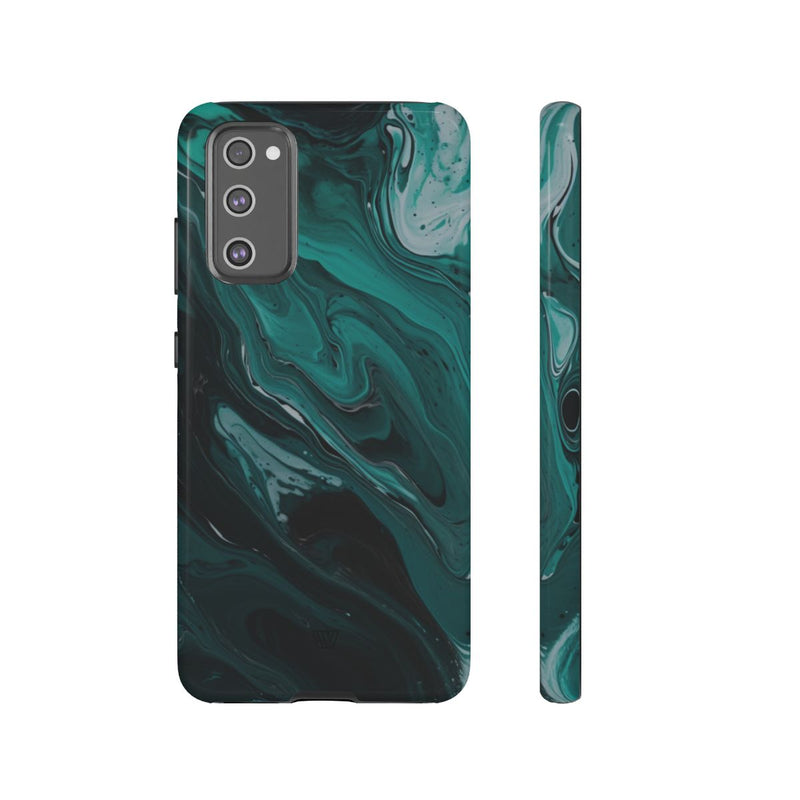 TEAL PAINT SWIRL | Tough Phone Case