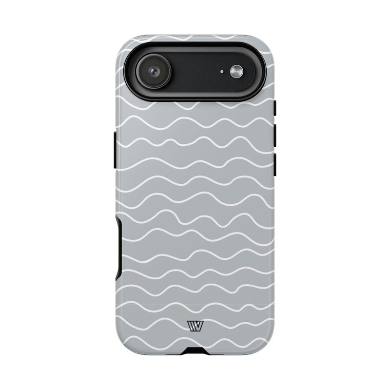 GRAY WAVES | Tough Phone Case
