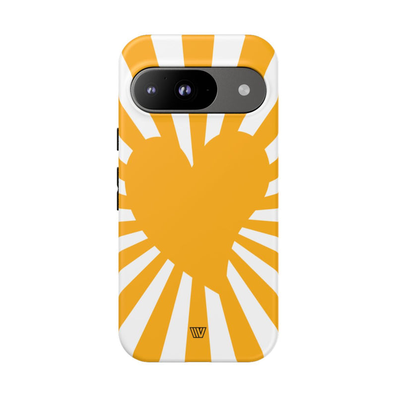 HEART SUN RAYS | Tough Phone Case