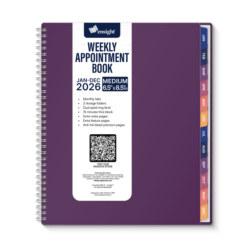 2026 Jan-Dec Appointment Book & Planner