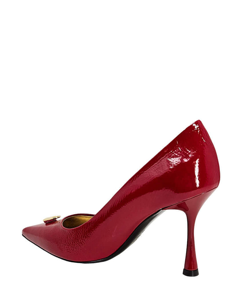 Red Pump With Lock
